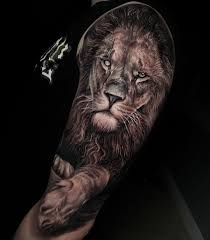 Image lion tattoo done by tye harris @faces in the dark tattoo in kyle, tx #evamigtattoos #tattoo in eva's images album. Animal Tattoo Meanings 50 Guide
