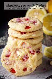Raspberry Lemonade Cookies Subway Copycat Bake Eat Repeat Recipe Raspberry Cookies Food Baking Recipes