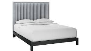 Black And White Striped Headboard Queen 