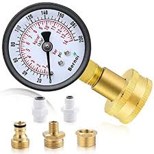 With this product, you are able to support the. Buy Water Pressure Gauge Kit Universal Water Pressure Test Gauge With Lead Free Brass Hose Fittings 3 4 Female Coupler Plus 5 Adapters To Test In Multiple Systems 0 200 Psi Hydraulic Pressure Tester Online In Indonesia B08sk9w351