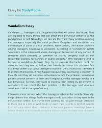 Vandalism Free Essay Example