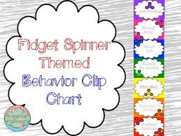 Fidget Spinner Themed Behavior Chart