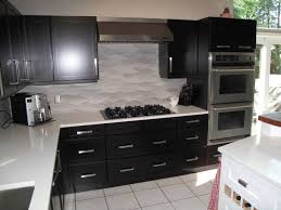 cabinet refacing with espresso stain on