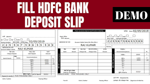 Bank deposit slips are used when you deposit money and checks in order to keep track of the money that you are putting into your account. How To Fill Hdfc Bank Deposit Form Slip Youtube