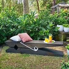 This Quirky Wood Peg Bench Is Definitely A Unique Feature For A Garden Plus It S A Great Way To Set Up A Spot Where Outdoor Stairs Garden Bench Unique Gardens