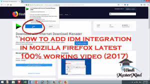 Google chrome, microsoft edge, yandex, mozilla firefox ve opera tarayıcıları için internet download manager eklentisi / uzantısı (idm integration module) yükleme How To Add Idm Extension In Firefox 100 Work 2017 Youtube