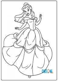 Disegni Da Colorare Di Belle La Principessa Disney Cartoni Animati