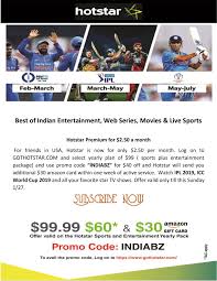 It might lack the overall cachet of netflix and amazon prime, but hotstar is a streaming service worth shouting about. Hotstar Now 2 5 For A Month Subscribe Now Promo Codes Watch Tv Shows How To Plan