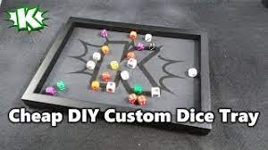 This diy dice tray is perfect for keeping dice from rolling away during dnd and other tabletop games! Making A Quick And Easy Dice Tray For Your Gaming Table Make