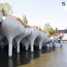 Open for all new yorkers in late spring 2021. Little Island Of Heatherwick Studio In Nyc Comprises 132 Tulip Like Concrete Planters Rising Above The Hudson River