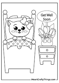 Cute get well soon coloring page. Get Well Soon Coloring Pages Updated 2021