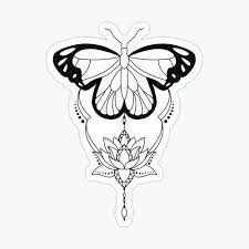 These are small, butterfly like tattoos that have been around since the 1990's and which are still gaining popularity today. Butterfly Lotus Flower Mandala Design Sticker By Helenamorpho In 2021 Lotus Flower Mandala Flower Mandala Lotus Flower Art