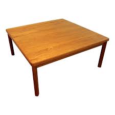 Mid Century Danish Modern Square Teak Coffee Table Image 1 Of 10 Coffee Table Teak Coffee Table Square Teak Coffee Table