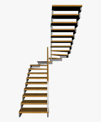 The staircase design happens early on in the blueprint phase because when you change the staircase, you alter the blueprint of the house which is a big change. Half Landing Stairs Design Transparent Clear Staircase Hd Png Download Kindpng