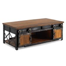 The coffee table can also be used as a side table, end room table, etc. Rst Brands Carnegie Industrial Coffee Table Brown Constructed Of A Cast Iron Frame And Mango Wood Wood Coffee Table In The Coffee Tables Department At Lowes Com