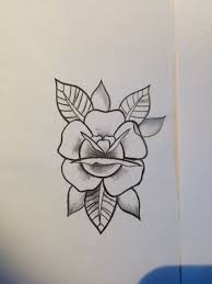 Traditional Rose Roses Drawing Traditional Rose Tattoos American Traditional Rose
