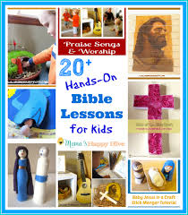 These are mainly bible story worksheets. 20 Hands On Bible Lessons For Kids Mama S Happy Hive