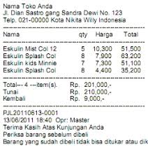 Software Cetak Struk Nota