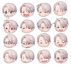 The Viktor Nikiforov Chibi Emotions Chart Kawaii Amino Amino Chibi Boy Chibi Sketch Yuri On Ice
