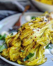 My mother always made this dish as a special treat, and now i do, too. Indian Roasted Napa Cabbage Steaks Raody Recipes