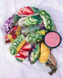 Springroll Luzern Les Springrolls De Fruits Et De Legumes Les Petits Roules De L Ete Elle A Table En 2020 Recettes De Cuisine Recettes Crues Recette Kiwi