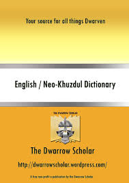 This dwarven writing system utilizes runes and glyphs when written. The Dwarrow Scholar All About Dwarves