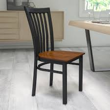 Check spelling or type a new query. Flash Furniture Black School House Back Metal Restaurant Chair Cherry Wood Seat Walmart Com Walmart Com