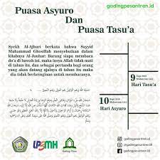 Diantara fadhilahnya yakni mengikuti sunnah dan menghapus dosa setahun yang lalu. Keutamaan Puasa Tasu A Dan Asyura Beserta Doanya Di Bulan Muharram