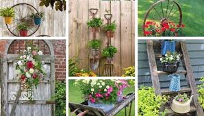 Diy Ideas For Vintage Garden Decoration With Old Things Gardening Design Diy Vintage Garden Decor Vintage Garden