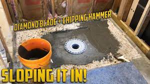 Maybe you would like to learn more about one of these? Installing A Curbless Shower On A Concrete Slab Youtube