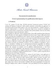 Autorit&agrave; Nazionale Anticorruzione - professione Architetto