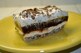 Seven layer pudding dessert | desserts, pudding desserts. Whipped Cream Desserts Four Layer Pudding Cream Cheese Dessert Recipe Simple Sojourns Chocolate Desserts Desserts Chocolate Pudding Desserts
