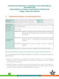 Proyecto formativo actividad de ap1. Adsi P01 Ap0101 Aprendizaje Software