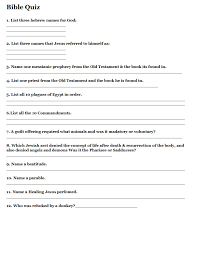 If you paid attention in history class, you might have a shot at a few of these answers. Free Printable Bible Quizzes With Answers Keenfar S Blog