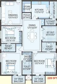 This traditional design floor plan is 2200 sq ft and has 3 bedrooms and has 2 bathrooms. 2200 Sq Ft 3 Bhk Floor Plan Image Aditya Construction Ocean Heights Available For Sale Proptiger Com