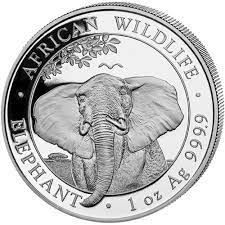 2021 Somalia 1 Oz Silver Elephant Christmas Issue In Snow Globe 2021 1 Oz Somalia Silver Elephant Coin L Jm Bullion