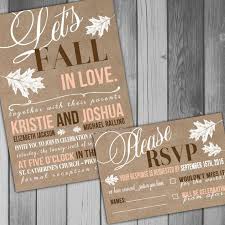 Fall Wedding Invitation Fall In Love Autumn Wedding Invitation Etsy Digital Wedding Invitations Fall Wedding Invitations Etsy Wedding Invitations