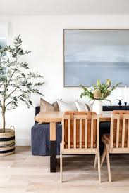 With an 18 height, the curved seat is lightly padded with an attached cushion. Contemporary Dining Room Ideas For 2020 Lindye Galloway