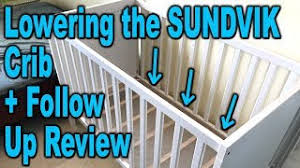 Changing Bed Height On An Ikea Sundvik Crib Demonstration And Review Clueless Dad Youtube