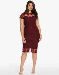 Ax Paris Curve Lace Midi Dress