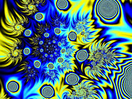 Find hd wallpapers for your desktop, mac, windows, apple, iphone or android device. Trippy Blue Yellow Background 1024x768 Wallpaper Teahub Io