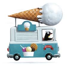 ice cream truck illustration by leo timmers children illustration childrens illustrations illustration