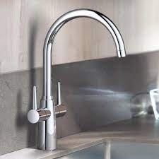 Franke ariane arx160 stainless cooke & lewis apsley chrome effect kitchen twin lever mixer tap. Grohe Ambi Chrome Twin Lever Kitchen Sink Mixer Tap 1 2 30189000 Twin Lever Taps From Taps Uk