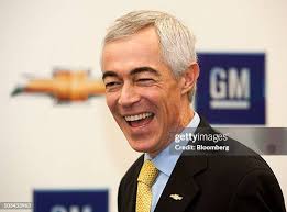 Jaime Ardila, president of General Motors South America, laughs as he...  News Photo