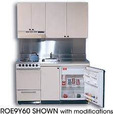 Whirlpool® refrigerators designed to make living in small spaces easier. Acme Rog Compact Kitchen With Stainless Steel Countertop 4 Gas Burners Oven Sink And Compact Re Compact Kitchen Compact Kitchen Unit Kitchen Renovation Cost