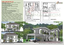 Di jual ikut panjang bumbung rumah katakan klu bumbung rumah panjang 20 kaki maka. Pelan Rumah Banglo Dua Tingkat Desainrumahid Com
