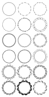 Round Frames Clipart Hand Drawn Circles Clipart Floral Boho Tribal Doodle Clip Art Waves Leaves Flowers Digital Circle Borders Png How To Draw Hands Circle Clipart Circle Borders