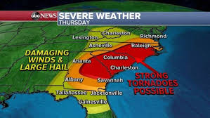 Severe storm terminology supercell a supercell is a thunderstorm that is characterized by the presence of a mesocyclone: Rare High Risk For Tornadoes In South Blizzard Warning For Southern Plains Abc News