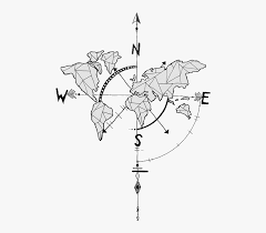 We love how the world map is done in the shape of a heart. Travel Tattoo Design Png Download World Compass Png Transparent Png Transparent Png Image Pngitem