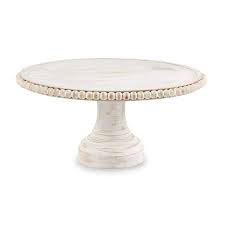 Cake stands zum kleinen preis hier bestellen. Beaded Cake Stand White Wash Golden Acre Home Garden